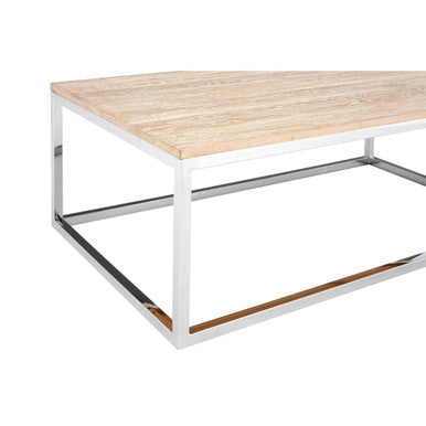 Hampstead Steel Oak Contemporary Coffee Table