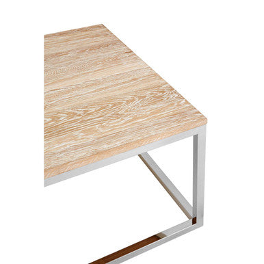 Hampstead Steel Oak Contemporary Coffee Table