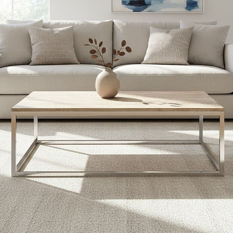Hampstead Steel Oak Contemporary Coffee Table
