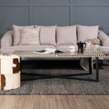 Boho Black & White Bone Inlay Coffee Table