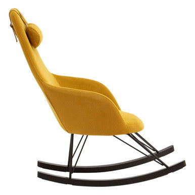 Kolding Yellow Rocking Chair Oak Scandinavian