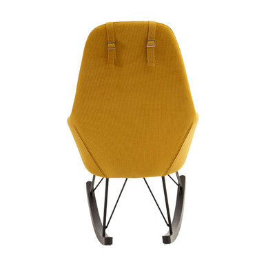 Kolding Yellow Rocking Chair Oak Scandinavian