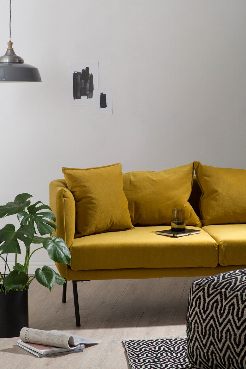 2 Seat Yellow Sofa, Kolding