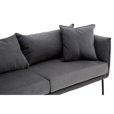 2 Seat Grey Sofa, Kolding