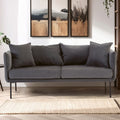 2 Seat Grey Sofa, Kolding