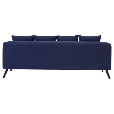 3 Seat Navy Fabric Sofa, Mylo