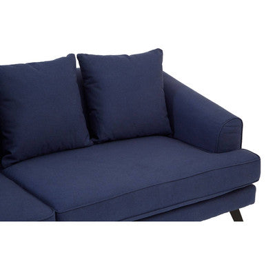 3 Seat Navy Fabric Sofa, Mylo