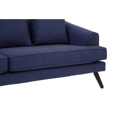 3 Seat Navy Fabric Sofa, Mylo