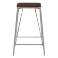 District Grey Metal & Elm Wood Stool