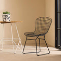 District Black Metal Wire Chair