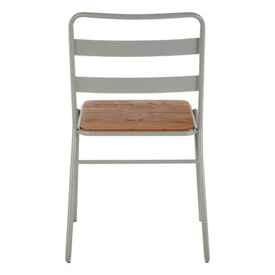 District Grey Metal & Elm Wood Chair