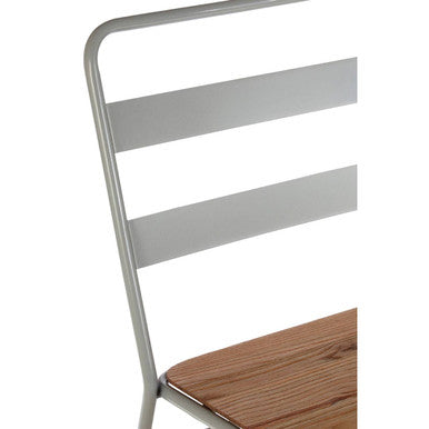 District Grey Metal & Elm Wood Chair