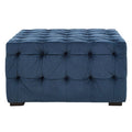 Stella Midnight Velvet Button Stool