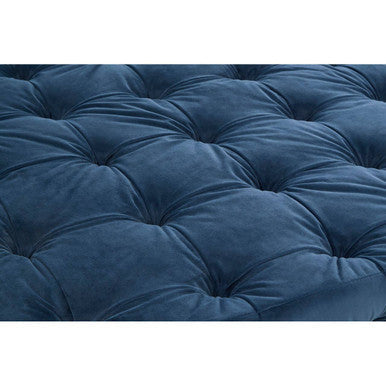 Stella Midnight Velvet Button Stool