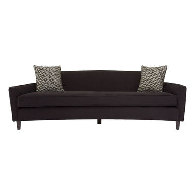 3 Seat Black Dimity Fabric Sofa, Rania