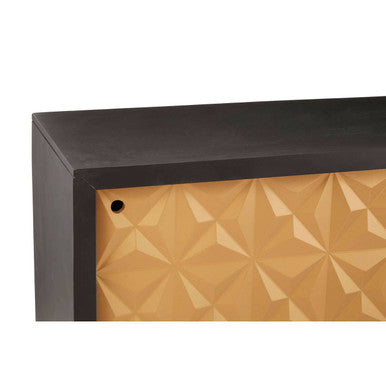 Malta Mango Wood Gold Contemporary Sideboard