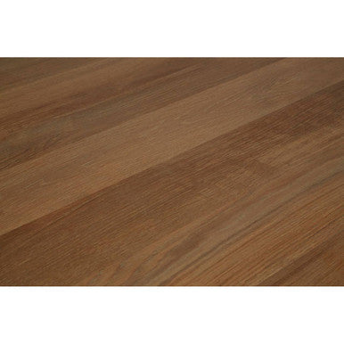 Aged Grey Oak Dining Table With Prominent Silvery Grain & Crossed Base, Lyon