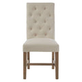 Lyon Beige Linen Dining Chair