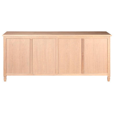 Lyon Oak Wood Sideboard In Washed Grey
