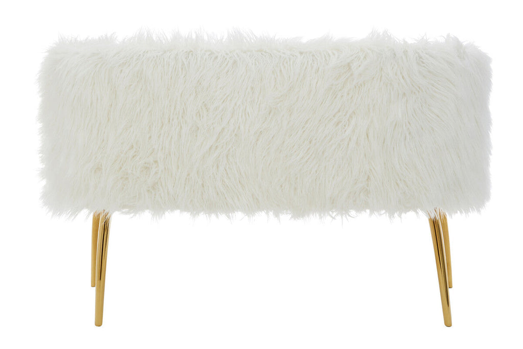 Fur Sofa With Gold Legs, Clarence