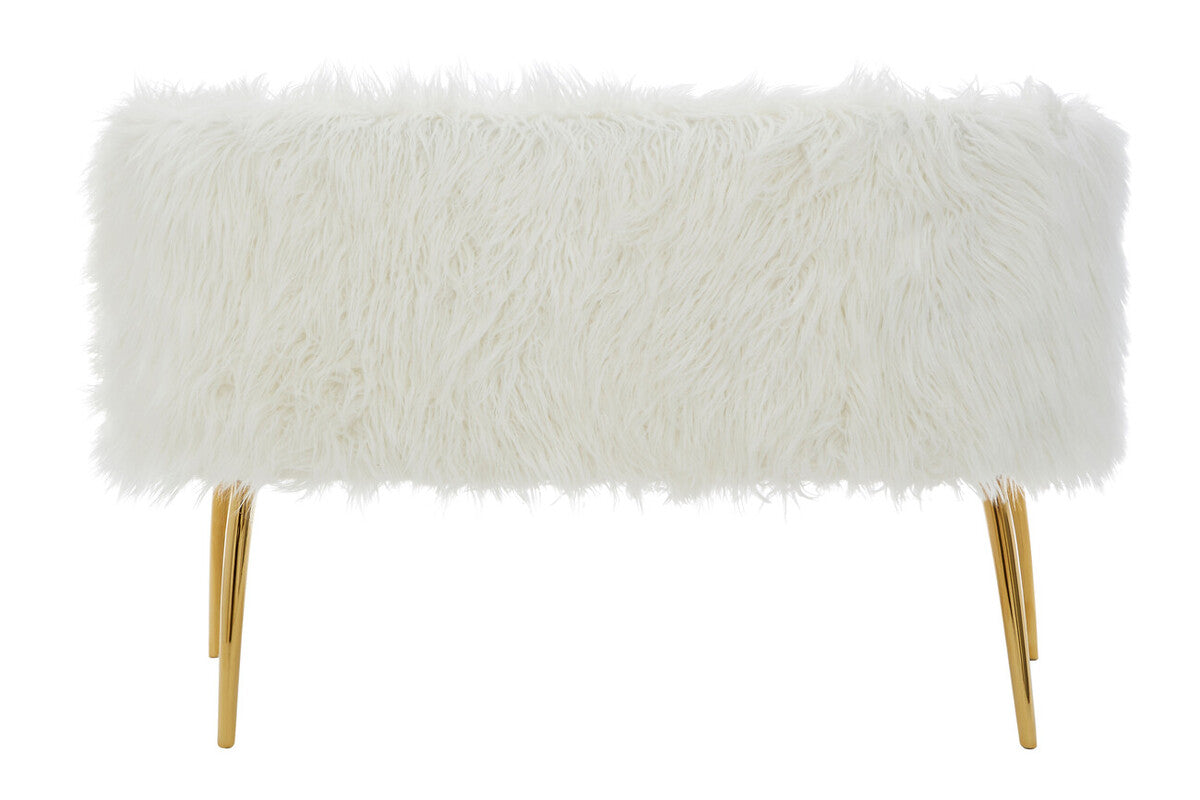 Fur Sofa With Gold Legs, Clarence