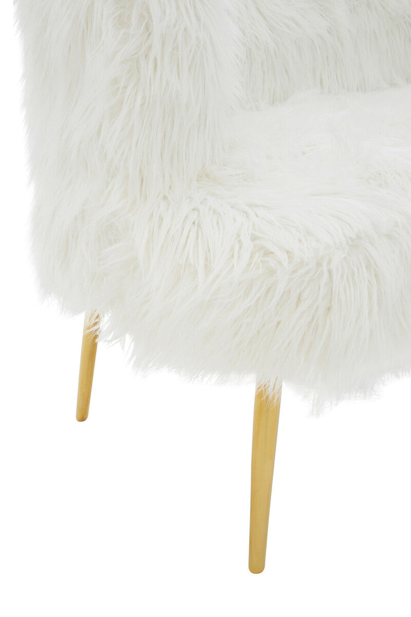 Fur Sofa With Gold Legs, Clarence