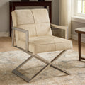 Kensington Townhouse Genuine Grey Leather Chair