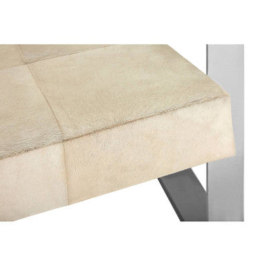 Kensington Townhouse Hairon Leather Chair With Steel Legs