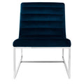 Vogue Midnight Velvet Curving Profile Lounge Chair