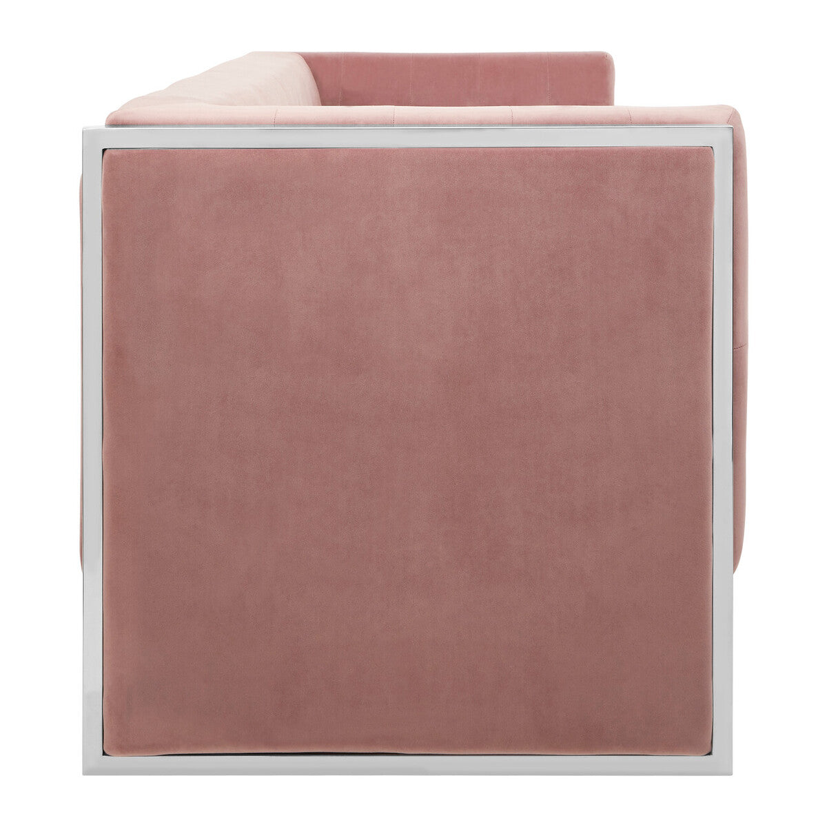 3 Seat Pink Velvet Sofa, Vogue
