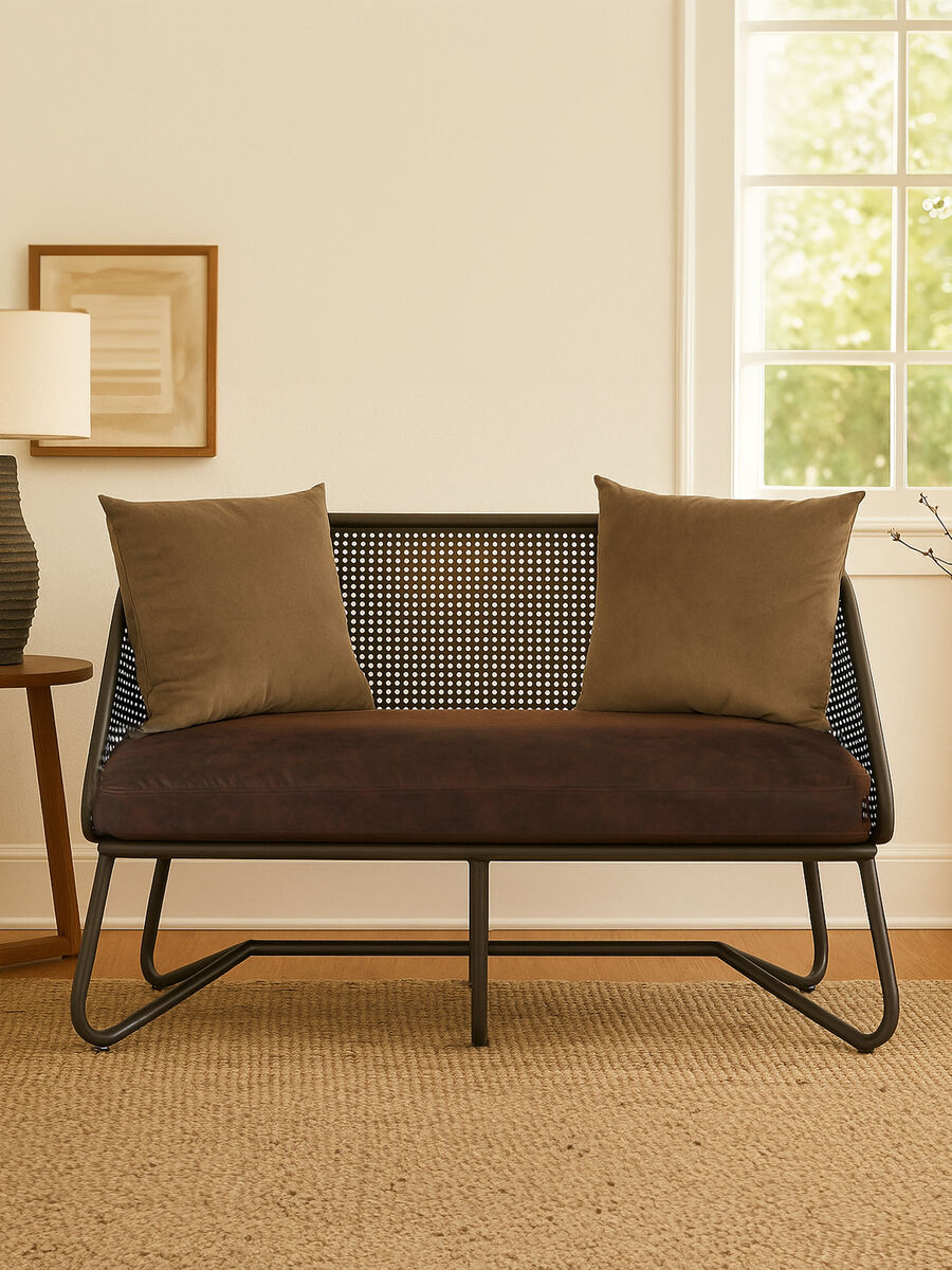 2 Seat Sofa With Curved Legs, New Foundry