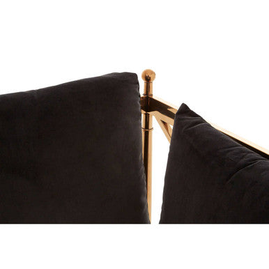 2 Seat Rose Gold Lattice Arms Sofa, Novo