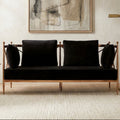 2 Seat Rose Gold Lattice Arms Sofa, Novo
