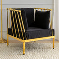 Novo Chair With Gold Tapered Arms