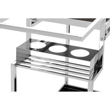 Novo 3 Tier Trolley With Silver Frame