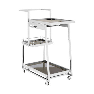 Novo 3 Tier Silver Trolley