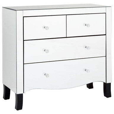 Graciela Chest Of 4 Drawers With Mirror Frame