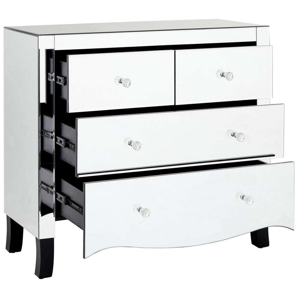 Graciela Chest Of 4 Drawers With Mirror Frame