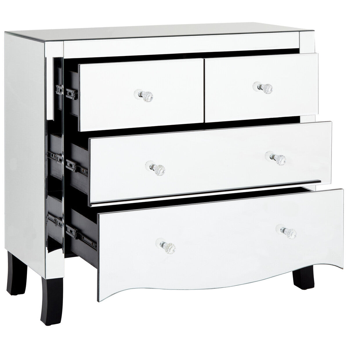 Graciela Chest Of 4 Drawers With Mirror Frame