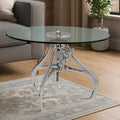 Clear Glass Top Coffee Table