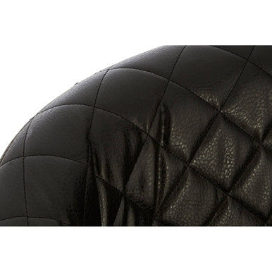 Richy Black Leather Accent Chair