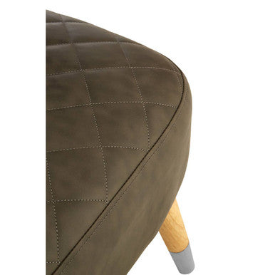 Richy Brown Leather Accent Chair