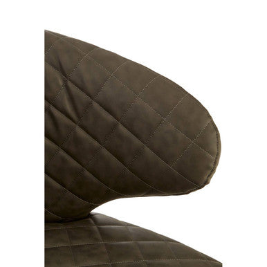 Richy Brown Leather Accent Chair