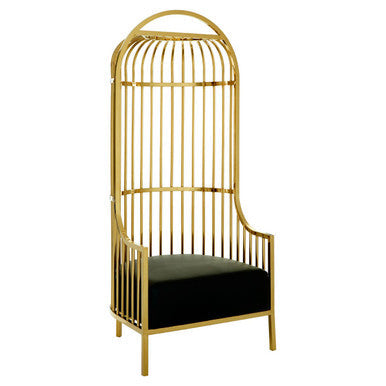 Eliza Gold Dome Cage Chair