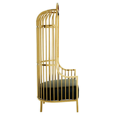 Eliza Gold Dome Cage Chair