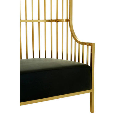 Eliza Gold Dome Cage Chair
