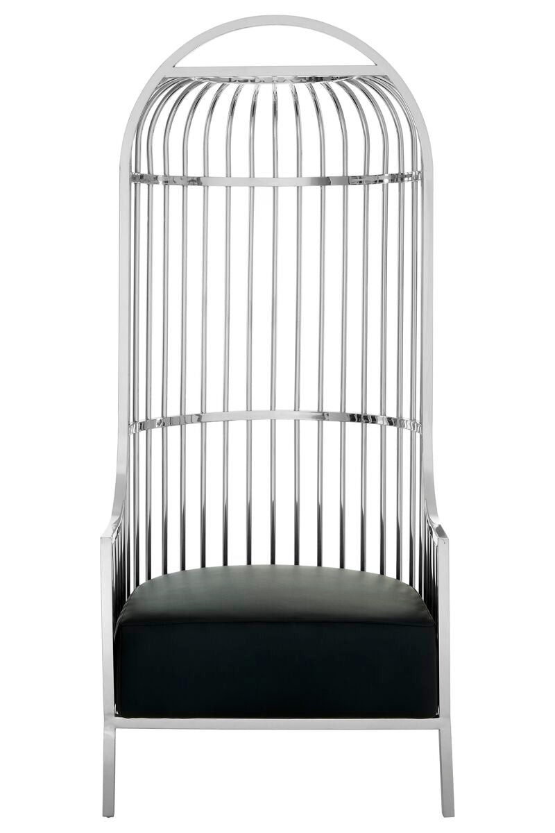 Eliza Silver Dome Cage Chair