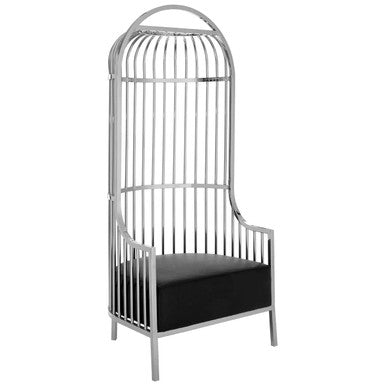 Eliza Silver Dome Cage Chair