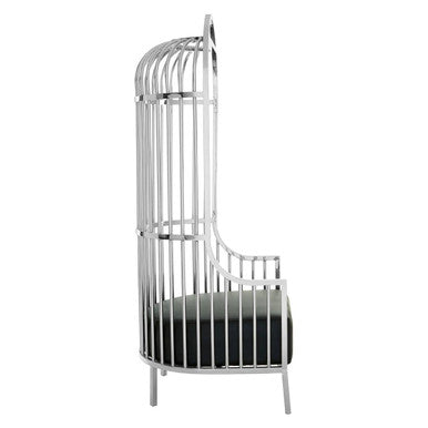 Eliza Silver Dome Cage Chair