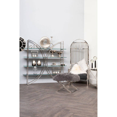 Eliza Silver Dome Cage Chair